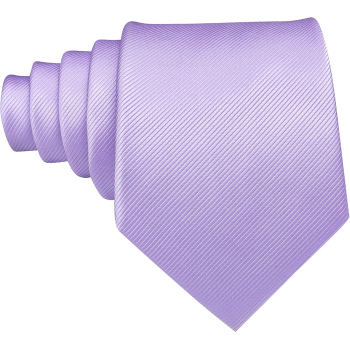 Набір краваток Barry.Wang для чоловіків з візерунком пає, тканина - шовк, з кишенькою, краваткові затискачі, формальний стиль (лавандовий)