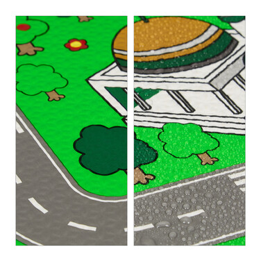 Relaxdays Puzzle Mat Road