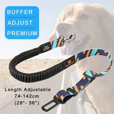 Автомобільний ремінь безпеки для собак AYADA: еластичний, регульований, з відбиваючим нейлоном, для заднього сидіння, фіксація, для котів та інших тварин, карабін (фіолетовий)