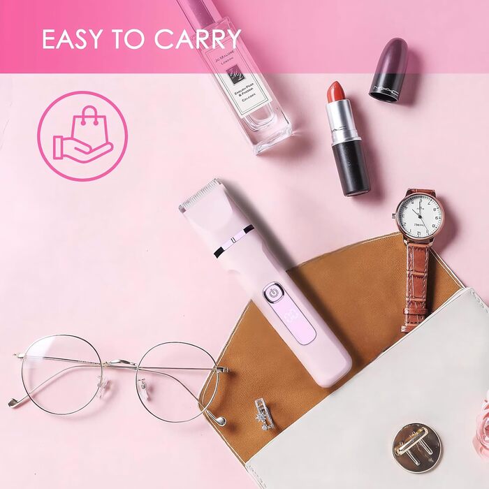 Електричний жіночий тример 3-в-1 MIFXIN для бікіні, тіла, обличчя. Вологостійкий IPX6. У комплекті: тример, епілятор, бритва. (Лідний/Рожевий)