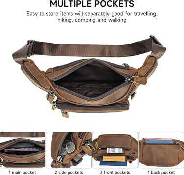 Стильна бананка для жінок, розкішна бананка з натуральної овчини, для вечірок, клубів, бананка на пояс, поясна сумка Crazycoffee