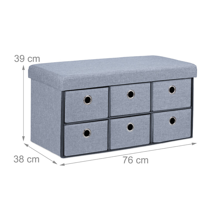 Relaxdays Storage Bench