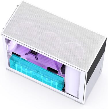 Корпус JONSBO D31 mATX з загартованим склом, білий