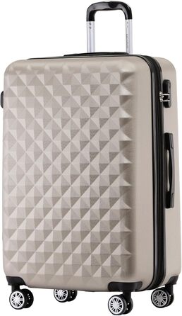 Чемодан BEIBYE Zwillingsrollen 2066 з жорстким корпусом: 15 кольорів, ABS-пластик, кодовий замок, подвійний замок, ексклюзивний інтер'єр, багатофункціональний