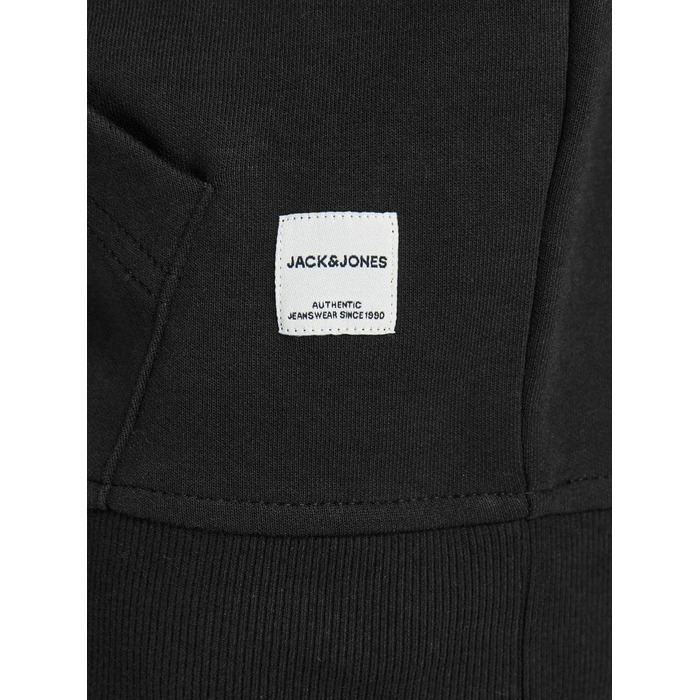 Чоловіча толстовка-худі Jack & Jones JJ Basic Logo Sweat Hood Noos чорна