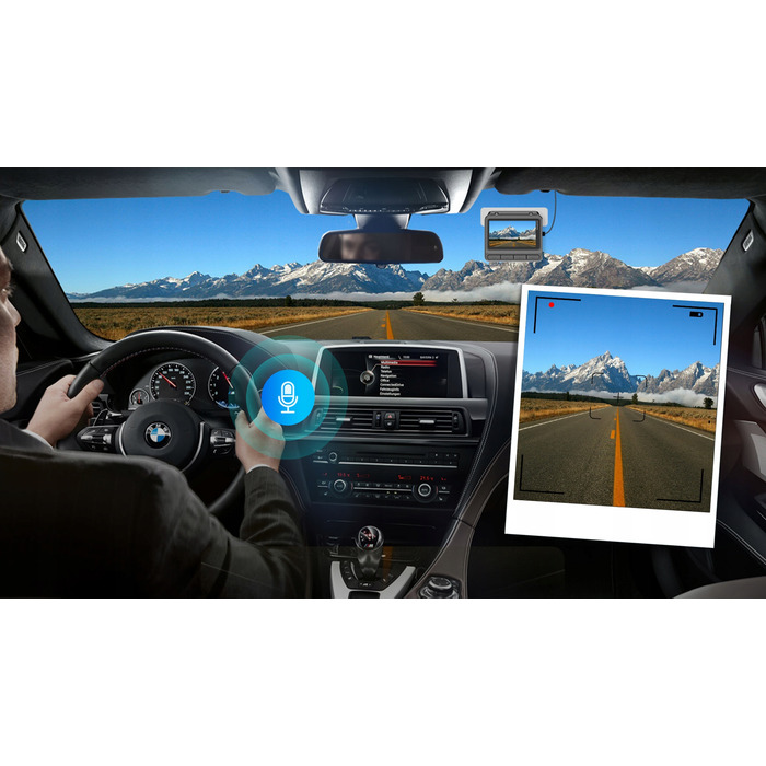 Відеореєстратор DDPAI Z60 Pro 4K HDR з GPS, Wi-Fi, Bluetooth та карткою пам'яті 128ГБ