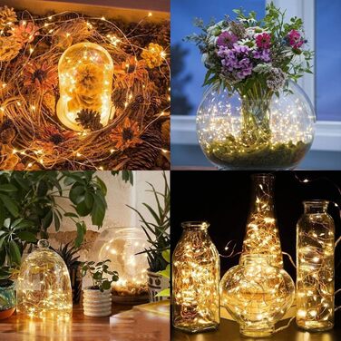 Льо́нточна світлодіодна гірлянда Gresonic 200/300 LED, струможиви́вна, для внутрішнього та зовнішнього використання, тепле біле світло