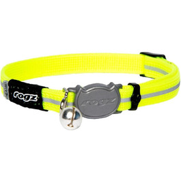 Нашийник Rogz для Tractive GPS CAT 4, жовтий. Регульований, з безпечним затвором. Розмір Small