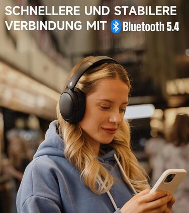 Навушники Edifier W800BT Pro Hybrid ANC Bluetooth 5.4 Over-Ear Чорні - Бездротові, з Шумозаглушенням, Hi-Res Audio, 45 год. роботи, Швидка зарядка, Складні