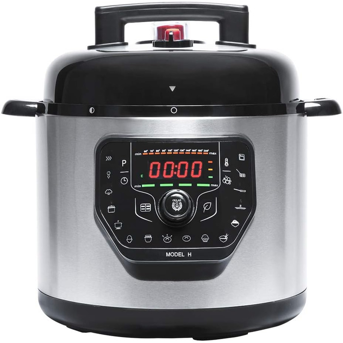 Cecotec GM H Programmable Pressure Cooker, Smart Cooking, 6 Liters, 24-Hour Programmability, 15 Safety Systems, 90 Kpa, 19 Menus Model H