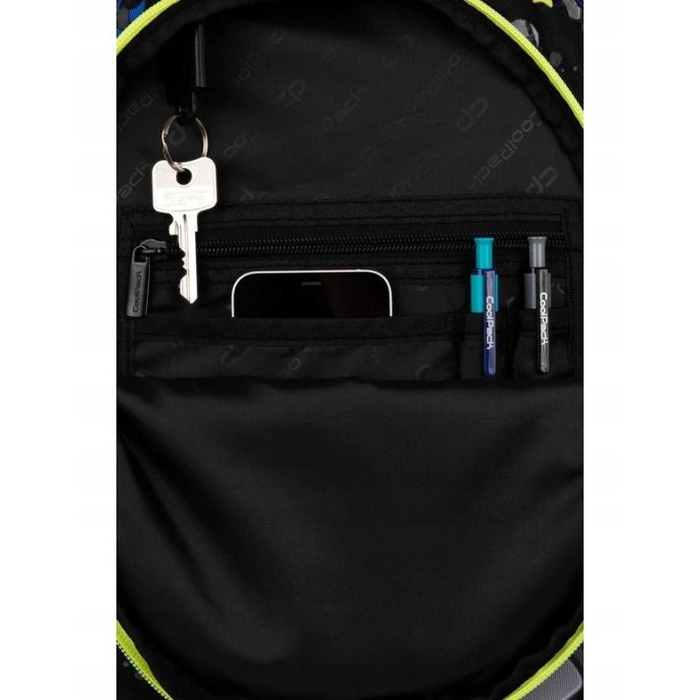 Багатовідсінковий шкільний рюкзак CoolPack, чорний, 21 л