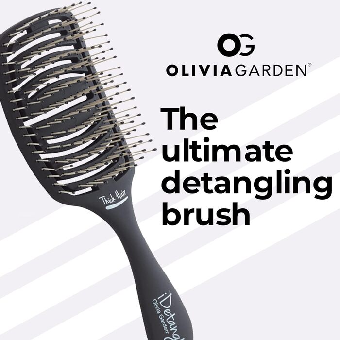 Щітка для волосся Olivia Garden iDetangle для густого волосся, Paddle, Memory Flex, для щоденного розчісування
