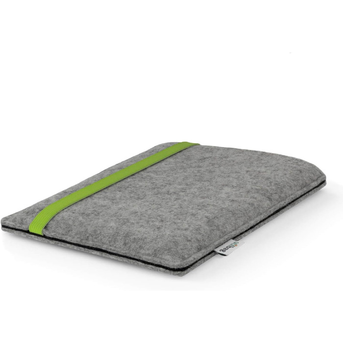 Чохол для Kindle Paperwhite 7 (Amazon) | Стильний чохол з ворсового фетру, Made in Germany (Антрацит - зелений) (Світло-сірий - лайм)