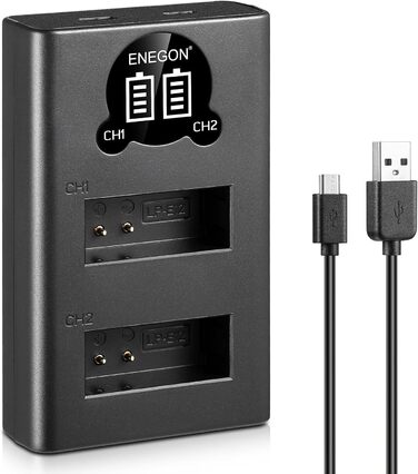 Акумулятор ENEGON LP-E12 1200mAh для Canon EOS M50, M50 Mark II, M, M2, M10, M100, M200, Rebel SL1, 100D, Kiss X7, PowerShot SX70 HS