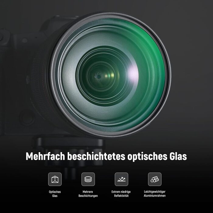 Фільтр NEEWER 52mm Black Diffusion 1/4 - ефект Nebel/Dreamy/Cinematic для відео та портретної зйомки