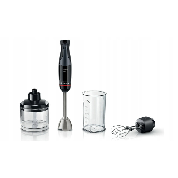 Занурювальний блендер Bosch MSM4B624, 1000 Вт, чорний