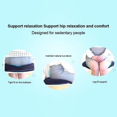 Portable Foam Orthopedic Hemorrhoid Seat Cushion, Ergonomic Seat Cushion for Hemorrhoids and Prostate, Pain-Relieving, Toilet Seat Cushion Massage Cushion (Male)