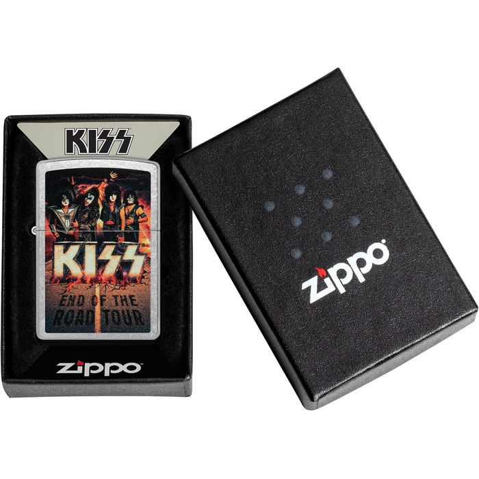 Запальничка Zippo Kiss End of The Road Street Chrome, кишенькова, оригінал