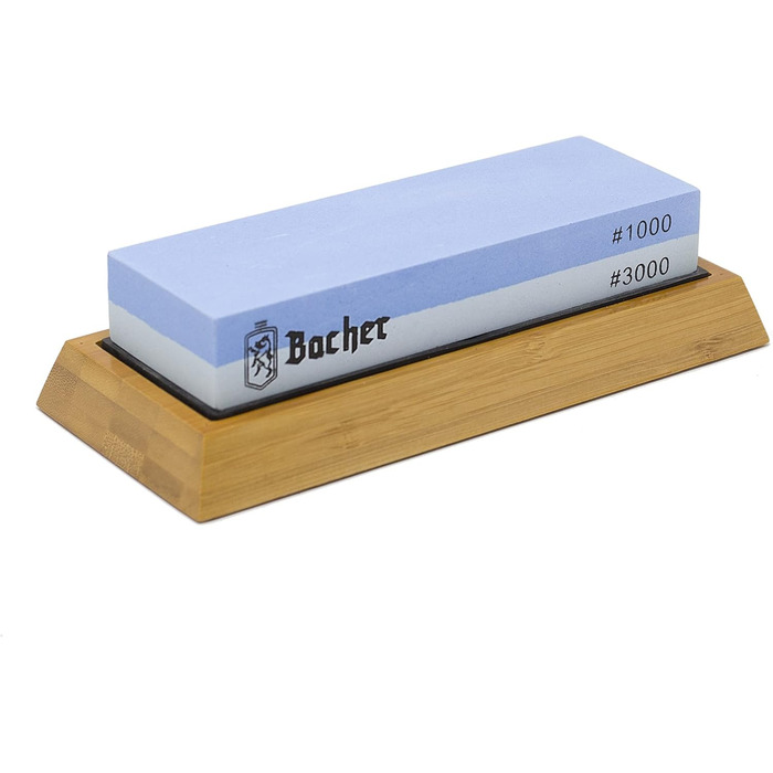 Набір точильних каменів Bacher Premium: 400/1000 та 1000/3000. Точильний камінь, бруски для заточування ножів. З інструкцією
