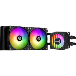ENERMAX LIQMAXFLO 240 - Рідинний кулер для CPU з RGB підсвічуванням (LGA 1700, 1200, AM5, AM4) - Енермак