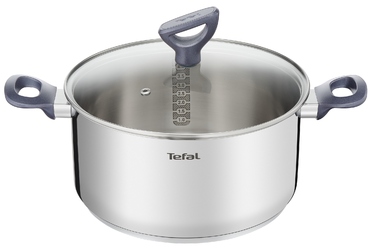Каструля Tefal Daily Cook G7124614, нержавіюча сталь, 5 л, для індукційних плит