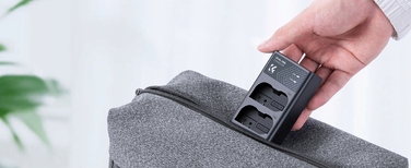 Комплект K&F: Зарядний пристрій та 2 акумулятори EN-EL15 для Nikon D7000, D600, D750