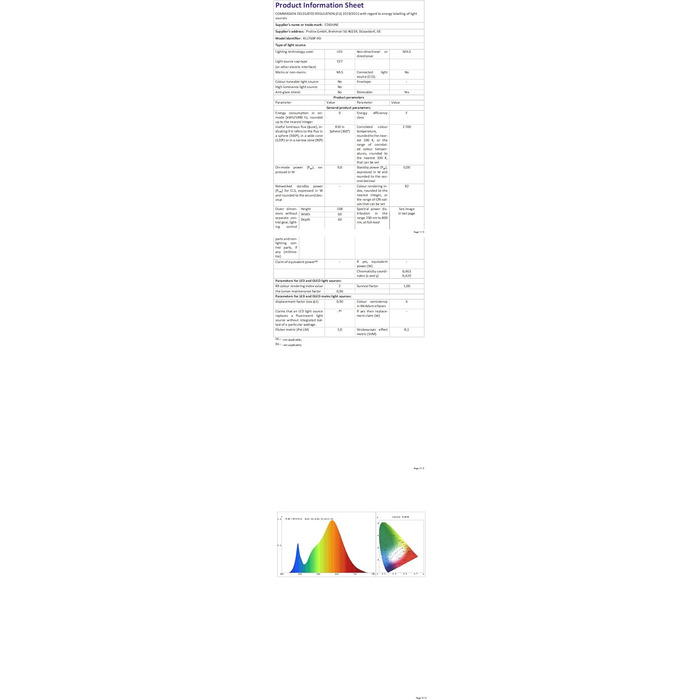 LED торшер Edishine для вітальні та спальні, 165 см, з пультом, диммування, 3 колірні температури (3000K-6000K), золото, E27