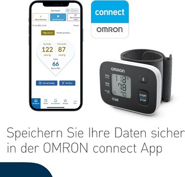 Тонометр Omron RS3 Intelli IT на зап'ястя з Bluetooth для дому та в дорогу
