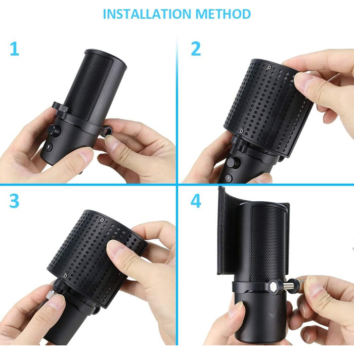 Кріплення для мікрофона YOUSHARES B-PS4 - сумісне з Seiren Mini, V3, Razer Seiren V2 X/Pro, Seiren X