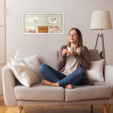 Рамка для фотографій Relaxdays з зажимами та мотузкою