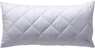 Комплект Billerbeck: всесезонна ковдра E21 King UNO Medium 135x200 см біла та подушка E22 Wash Star 40x80 см, середньої жорсткості, набір з подушкою, мікроволокно