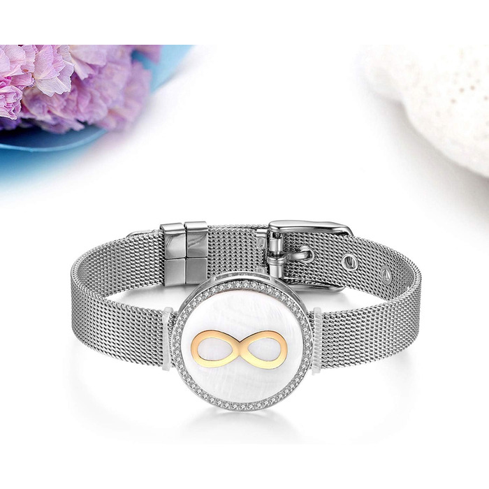 Чоловічий браслет JewelryWe з нержавіючої сталі та гуми, класичний дизайн з хрестом, регульований розмір, чорний/золотий, безкоштовна гравію (Infinity)