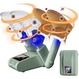 Електричний сушильник для взуття та рукавичок. Швидке сушіння взуття, черевиків, рукавичок. Колір: білий (зелений).