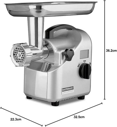 GASTROBACK Pro Meat Grinder 1000W - Aluminum & Stainless Steel