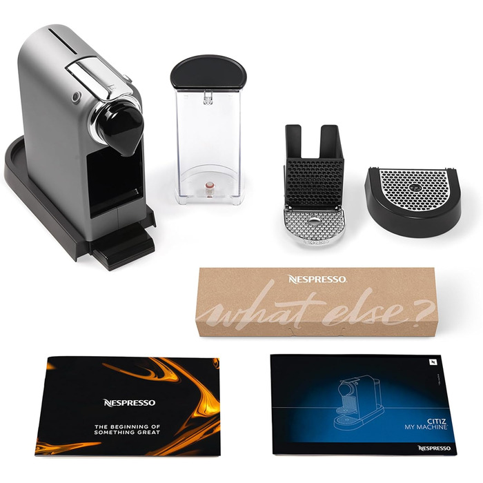 Кавомашина Krups Nespresso XN741B Citiz, еспресо, автоматична, 1 л, 1260 Вт, срібляста