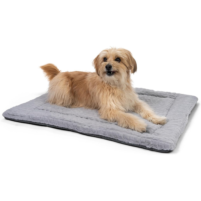 TrendPet Лежанка для собак і котів, двостороння, з підкладкою, сіра (50x35 см)