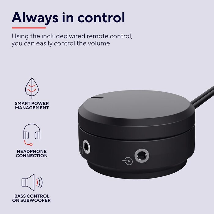 Акустична система Trust Yuri 2.1 для ПК з сабвуфером, 120 Вт, чорний, сучасний дизайн