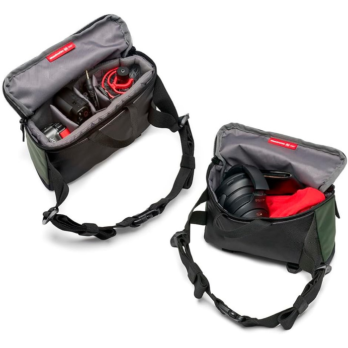 Рюкзак для фототехніки Manfrotto Street Slim, зелений, з переднім та заднім доступом, для DSLR та Mirrorless камер, з відділеннями для ноутбука та аксесуарів