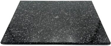 Гранітна дошка для нарізки та сервірування Black Impala, 30×20 см, натуральний камінь, преміум-якість, Made in Germany