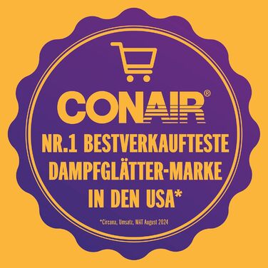 Conair Turbo ExtremeSteam: праска з парою, 5 режимів, 25 г/хв, швидкий нагрів, 3 насадки, білий/бежевий, EU