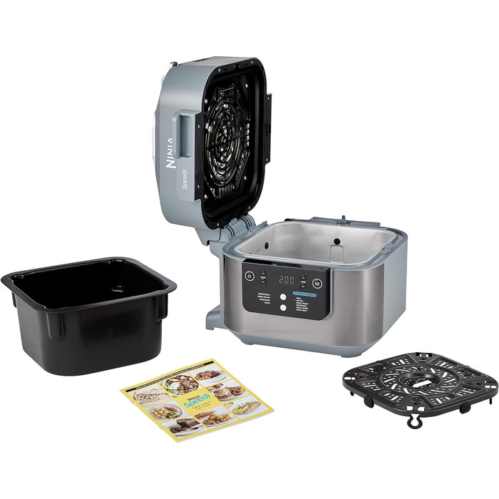 Ninja Speedi Multi-Cooker, 5.7L, 10-in-1 MultiCooker, Air Fryer Hot Air Fryer, Slow Cooker Slow Cooking, Gift for Men/Women, Sea Salt Grey ON400EU 10-in-1 Sea Salt Grey