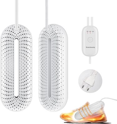 Електричний сушильник для взуття Scienbeauty - сушильник для лижних черевиків, сушильник для взуття, тихий, з таймером