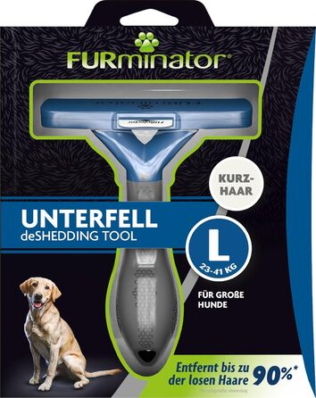 Furminator для собак великих порід з короткою шерстю - щітка для видалення підшерстка, покращений дизайн