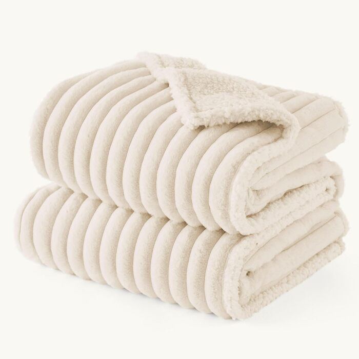 Водонепроникний плед для собак BEDSURE - 102 x 127 см, миючий, для великих собак, м'який та пухнастий, захисний плед на собаче ліжко, (M(76x102cm), кремовий)