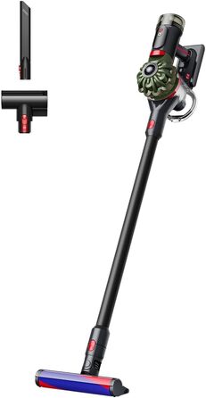 Бездротовий пилосос Dyson V8 Cyclone: потужність 130 AW, до 40 хв роботи, технологія Motorbar проти заплутування волосся, видаляє шерсть тварин, для підлоги та рук