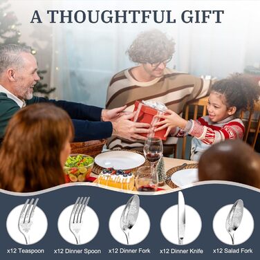 Набір столових приборів DRAGON RIOT на 6 осіб (30 предметів) з нержавіючої сталі, рожеве золото, елегантний набір ножів, виделок та ложок для дому, вечірки, ресторану. 30 предметів (сріблястий колір 60 предметів)