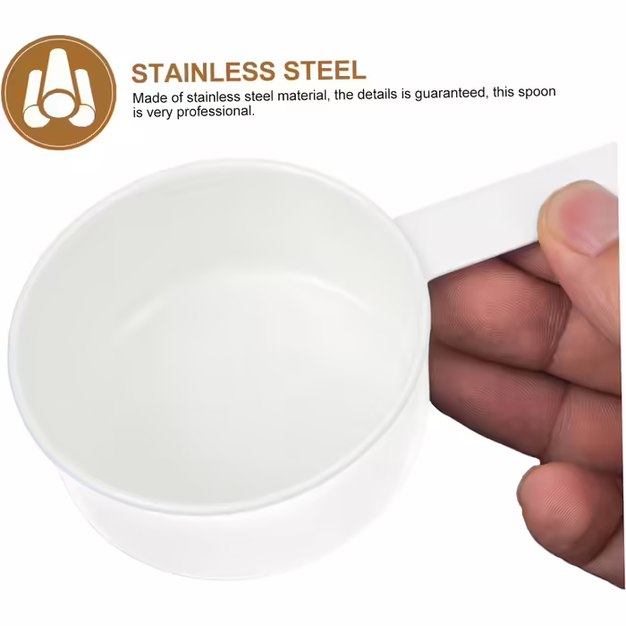 Cabilock Stainless Steel Measuring Spoon Set 4pc Kids Dishware Set Portable Scoops for Coffee