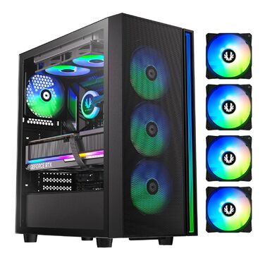 Корпус ПК Mid Tower BITFENIX Fang ARGB (Чорний)