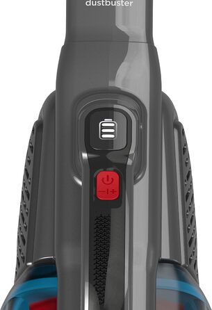 Ручний акумуляторний пилосос BLACK+DECKER BHHV315J Lithium Dustbuster Titanium/Red 12V, 500 мл, циклонна технологія, безмішковий, з насадкою для щілин