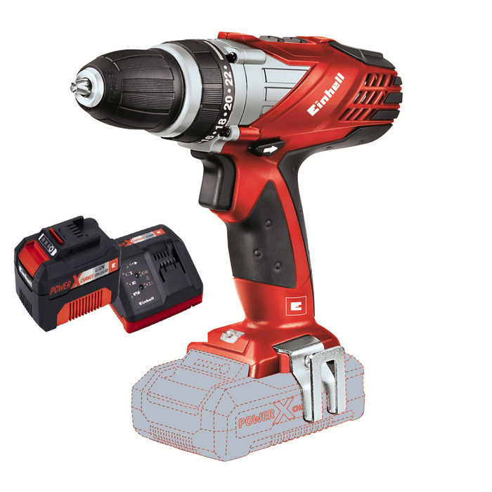 Дриль-шурупокрут Einhell Power X-Change TE-CD 18/40 Li Solo
